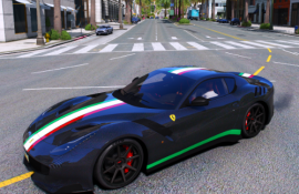 F12TDF Carbonfiber with Italian Stripes Livery