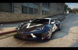 NFSMW Cross Based Livery for 2020 Chevrolet Corvette C8 Stingray