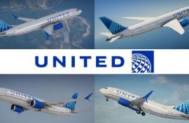 Airbus / Boeing | United Airlines "Evo Blue" Pack
