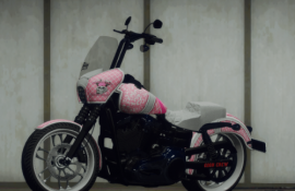 Breast cancer awareness metal flake paint for Acknod's Dyna "Born"