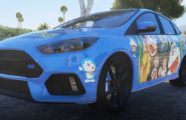 Doraemon Ford Focus RS Livery