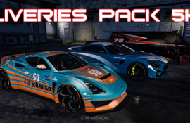 Liveries Pack 5K for Mercedes Benz AMG-GTR + EXTRA Saleen S1 + GMC-Vandura Van
