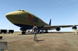 Old FlyUS for vanilla jumbo jet