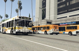 LA Metro Classic Liveries for New Flyer D40LF and Orion VII