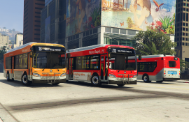 L.A. Transit Metro Local / Metro Rapid Liveries for New Flyer Xcelsior XD40 and XD60