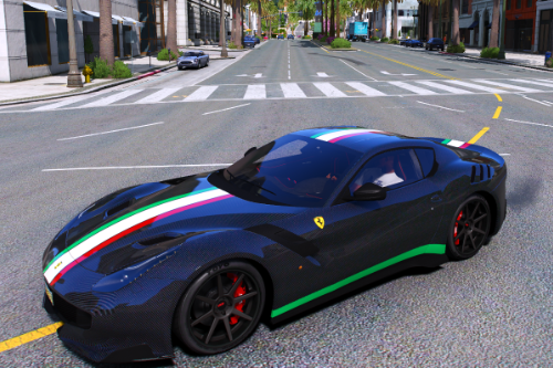 F12TDF Carbonfiber with Italian Stripes Livery