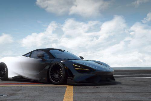 McLaren 765lt black to white color fade livery [5K]