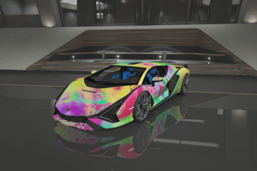 Trippy Lamborghini Sián FKP 37 Livery