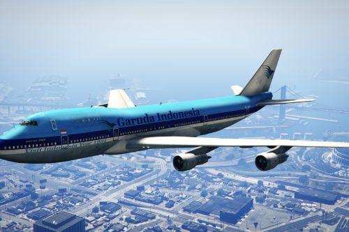Garuda Indonesia (KLM Livery) "PH-BUE" Boeing 747-200
