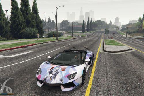 Re0 Rem livery for 2013 Lamborghini Aventador LP700-4 Roadster