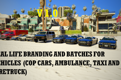 Real life branding and badges for vehicles (cop cars, ambulance, taxi, firetruck)