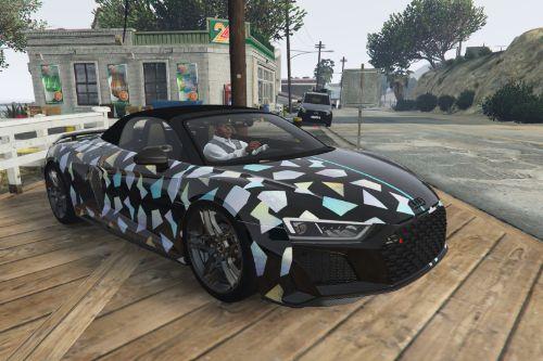 2020 Audi R8 Spyder by HarvinoiiD / Twoface holographic [Paintjob]