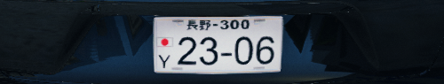 Real/Custom Japan License Plates