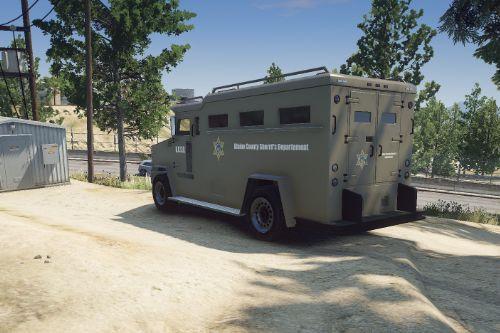 BCSO Dark Brown/Green Riot Van