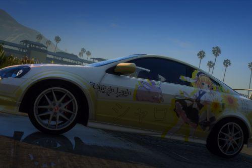 Honda Integra Type-R Is the order a Rabbit - Syaro Kirima Itasha Livery