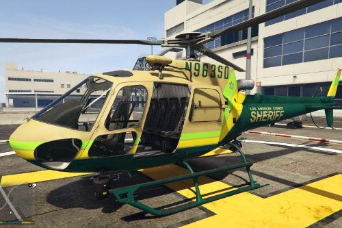 Los Angeles/Santos County Sheriff AS350 Livery for SkylineGTRFreak AS-350 Ecureuil Mod