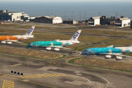 Airbus A380-800 All Nippon Airlines (Turtles takes the Sky) Livery (PaintJob)