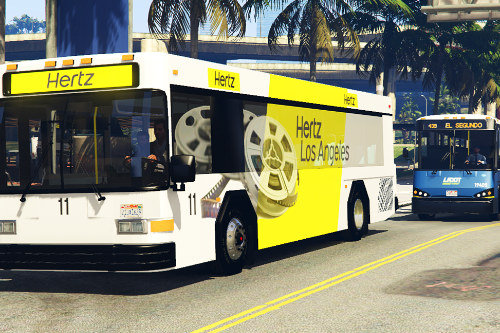Hertz LAX Rental Car Shuttle Bus Livery